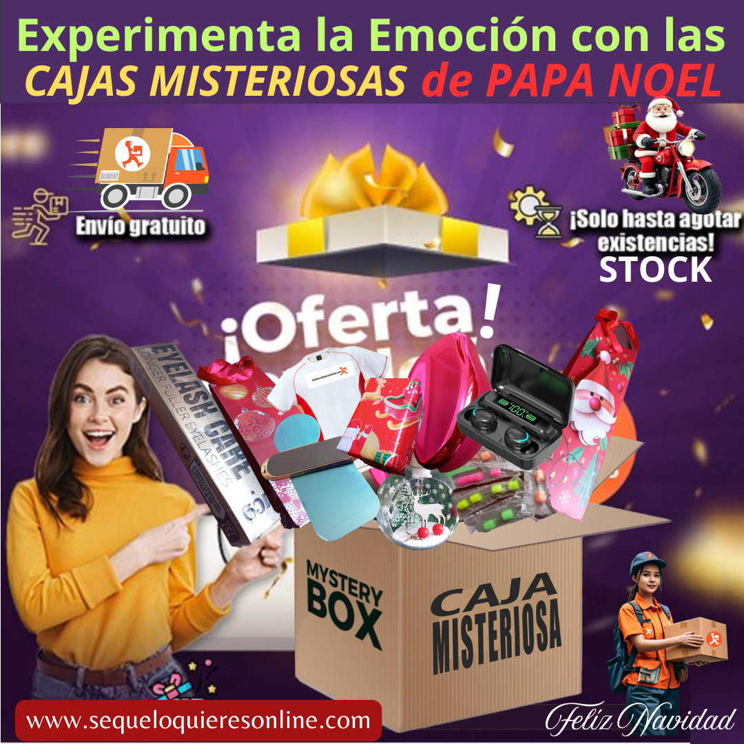 APROVECHA LAS CAJAS MISTERIOSAS DE PAPA NOEL... Por Navidad 2024